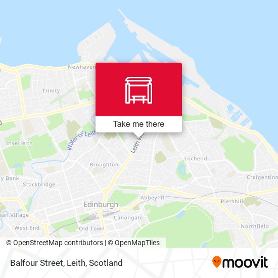 Balfour Street, Leith map