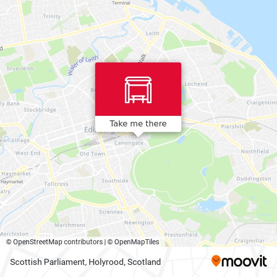 Scottish Parliament, Holyrood map