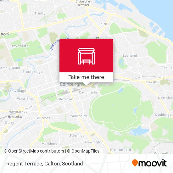 Regent Terrace, Calton map