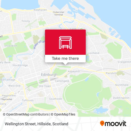 Wellington Street, Hillside map
