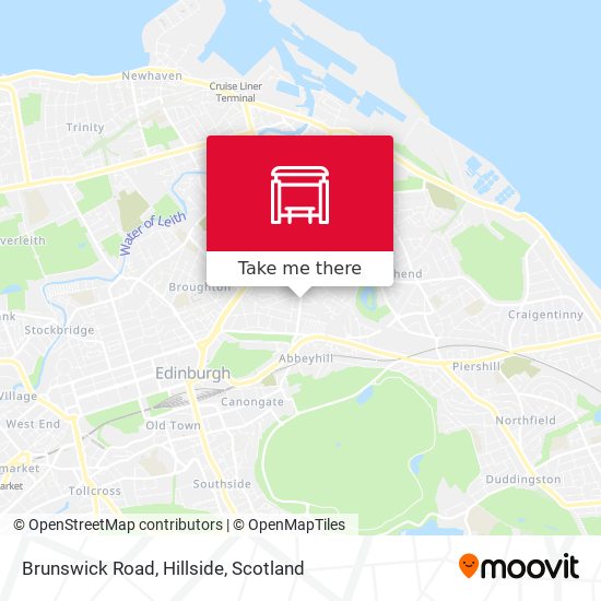 Brunswick Road, Hillside map