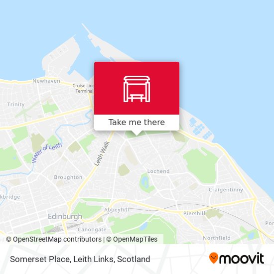 Somerset Place, Leith Links map