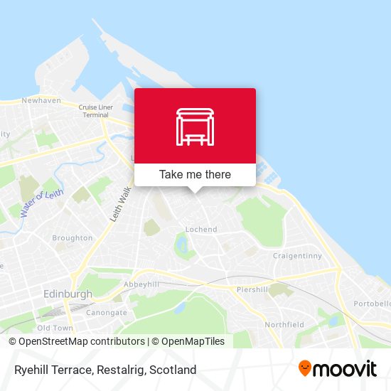 Ryehill Terrace, Restalrig map