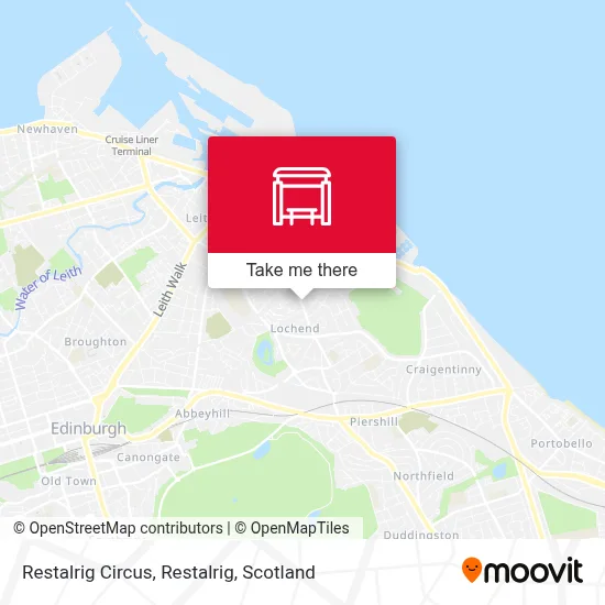 Restalrig Circus, Restalrig map