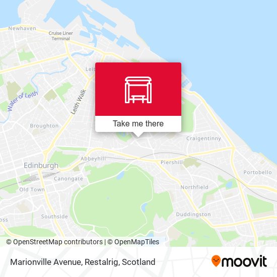 Marionville Avenue, Restalrig map