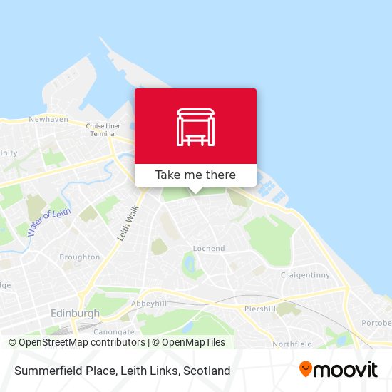 Summerfield Place, Leith Links map