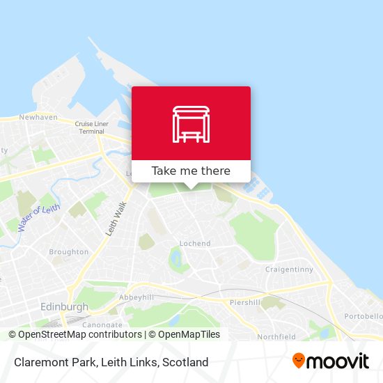 Claremont Park, Leith Links map