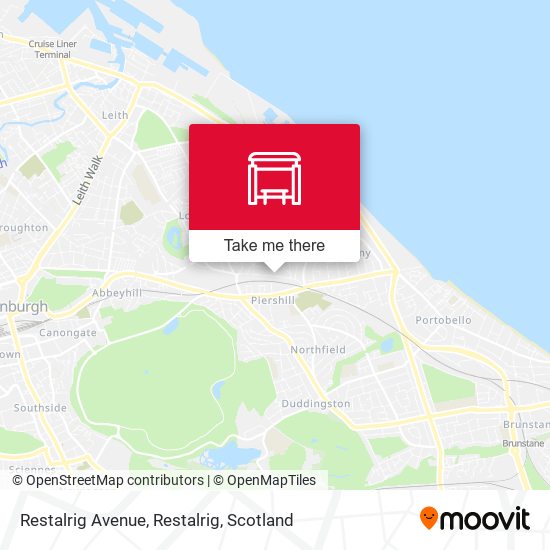 Restalrig Avenue, Restalrig map