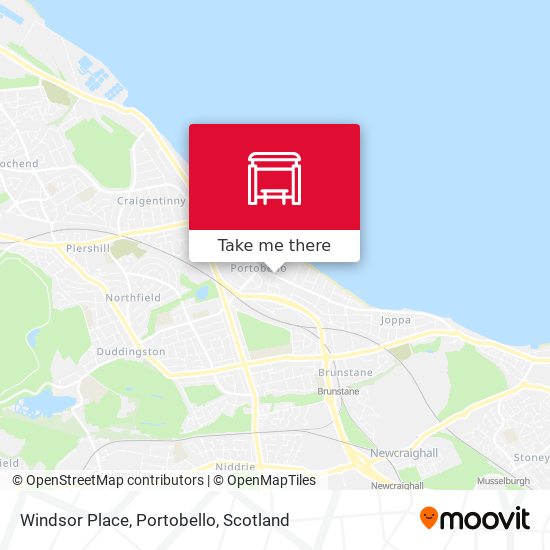 Windsor Place, Portobello map
