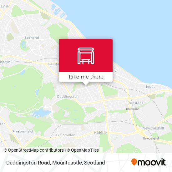 Duddingston Road, Mountcastle map