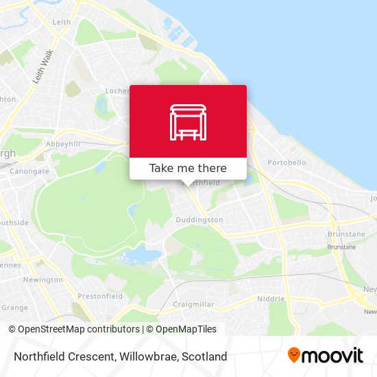 Northfield Crescent, Willowbrae map