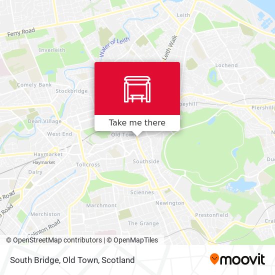 South Bridge, Old Town map