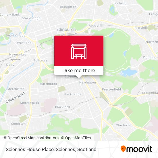 Sciennes House Place, Sciennes map