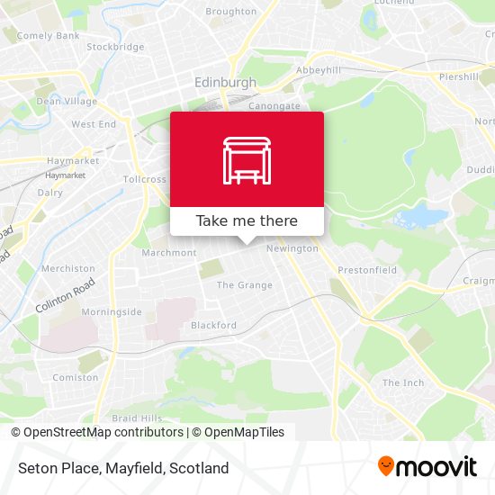 Seton Place, Mayfield map