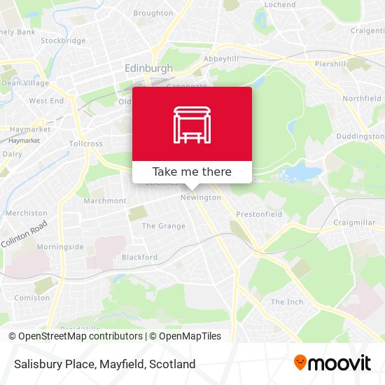 Salisbury Place, Mayfield map