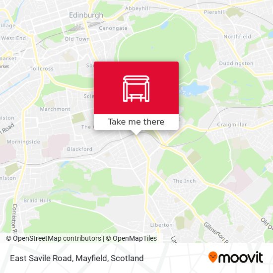 East Savile Road, Mayfield map