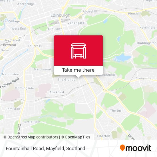 Fountainhall Road, Mayfield map