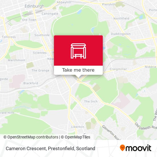 Cameron Crescent, Prestonfield map