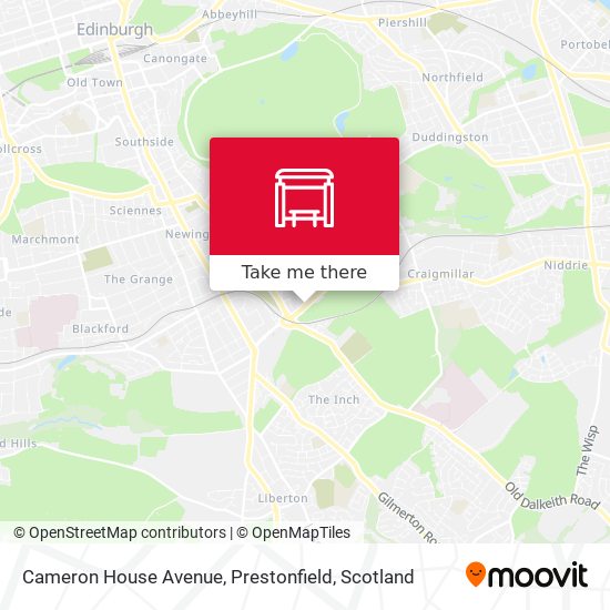 Cameron House Avenue, Prestonfield map