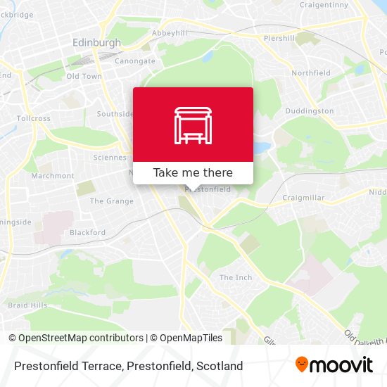 Prestonfield Terrace, Prestonfield map
