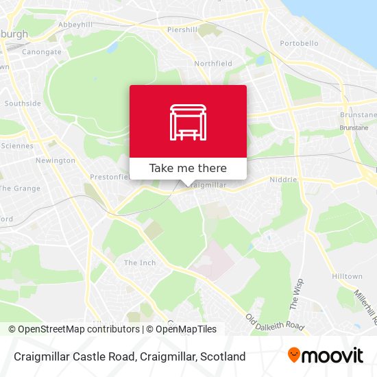 Craigmillar Castle Road, Craigmillar map