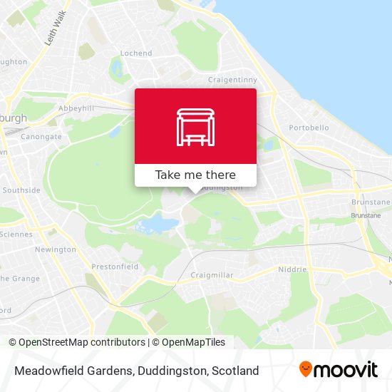 Meadowfield Gardens, Duddingston map