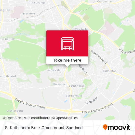 St Katherine's Brae, Gracemount map