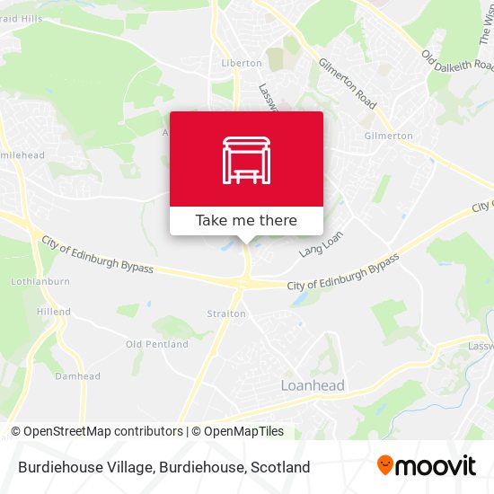 Burdiehouse Village, Burdiehouse map
