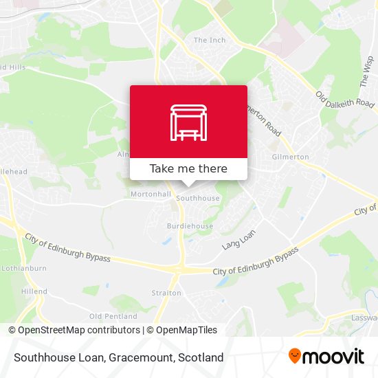 Southhouse Loan, Gracemount map