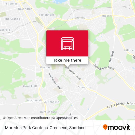 Moredun Park Gardens, Greenend map