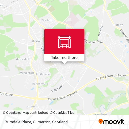 Burndale Place, Gilmerton map