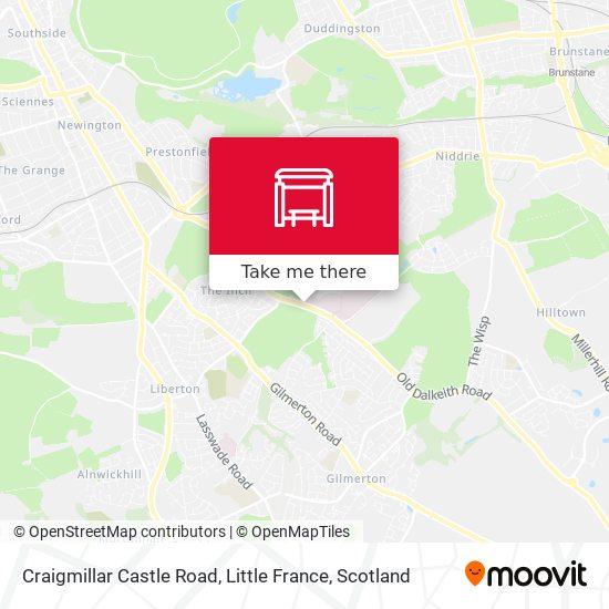 Craigmillar Castle Road, Little France map