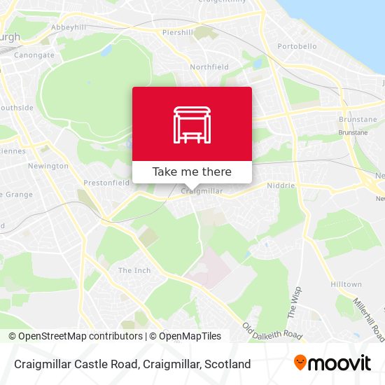 Craigmillar Castle Road, Craigmillar map