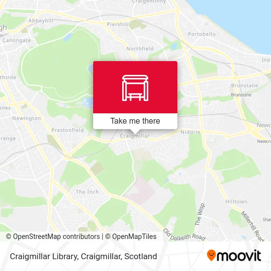 Craigmillar Library, Craigmillar map