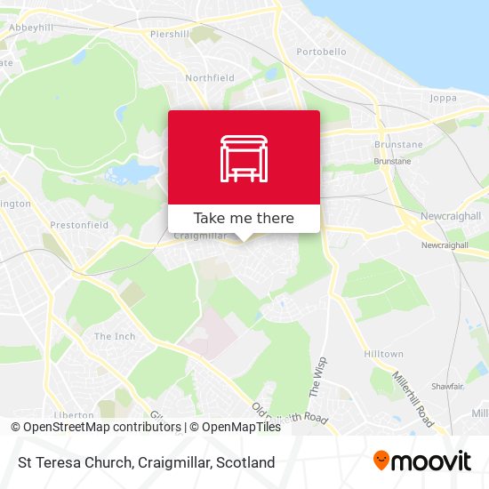 St Teresa Church, Craigmillar map