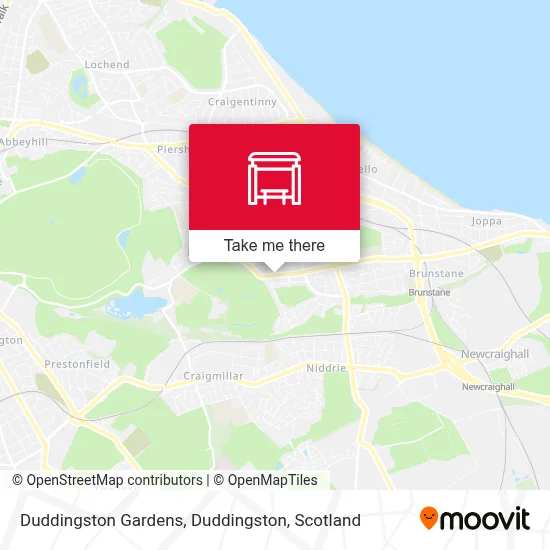 Duddingston Gardens, Duddingston map