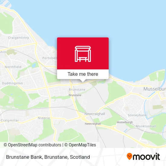 Brunstane Bank, Brunstane map