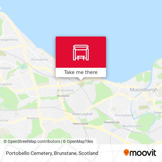 Portobello Cemetery, Brunstane map