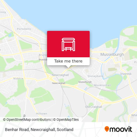Benhar Road, Newcraighall map