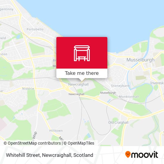 Whitehill Street, Newcraighall map