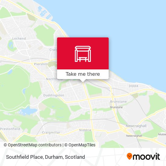 Southfield Place, Durham map