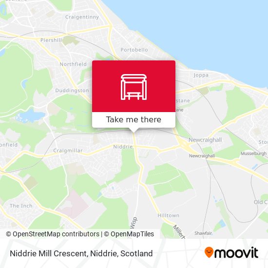 Niddrie Mill Crescent, Niddrie map