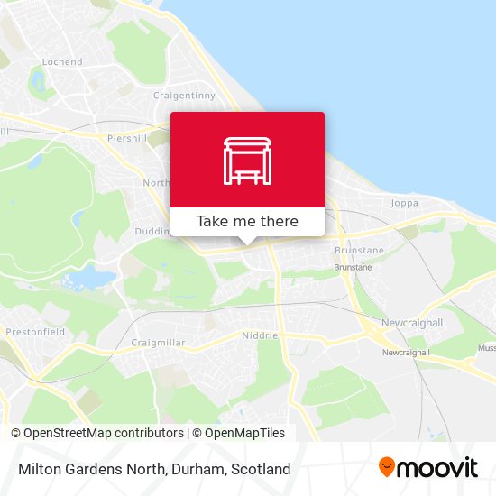 Milton Gardens North, Durham map