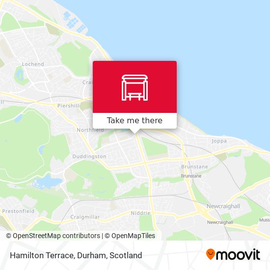 Hamilton Terrace, Durham map