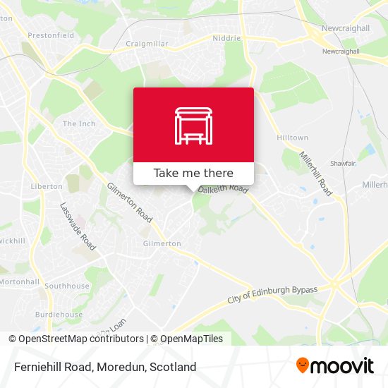 Ferniehill Road, Moredun map