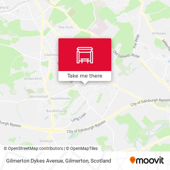 Gilmerton Dykes Avenue, Gilmerton map
