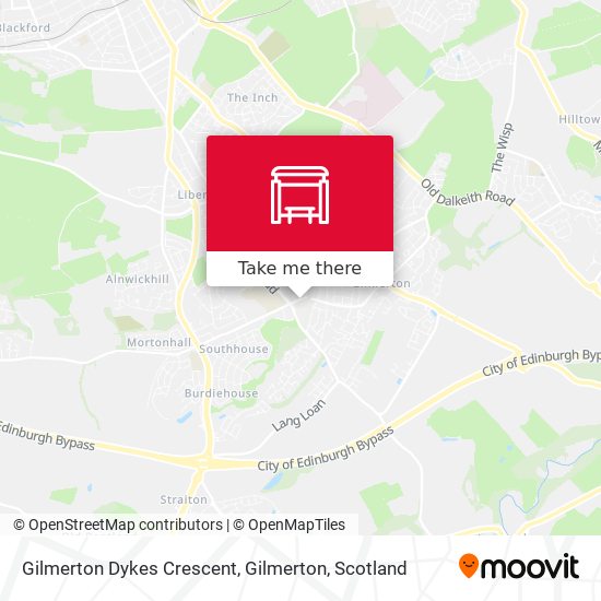 Gilmerton Dykes Crescent, Gilmerton map