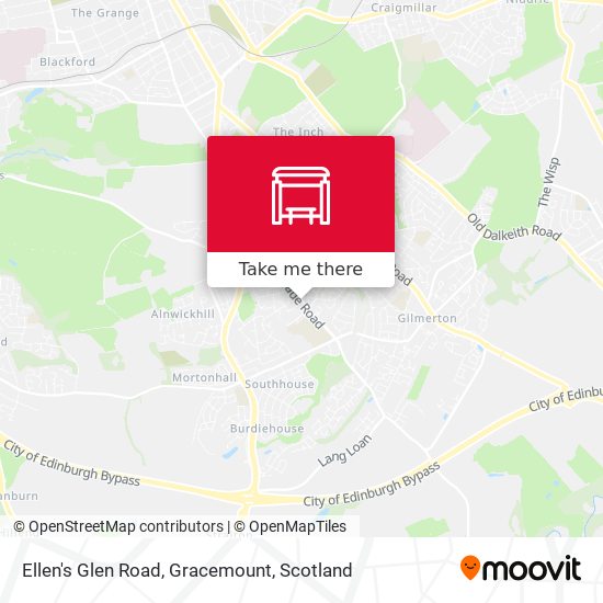 Ellen's Glen Road, Gracemount map