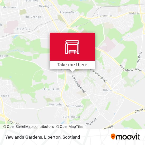 Yewlands Gardens, Liberton map
