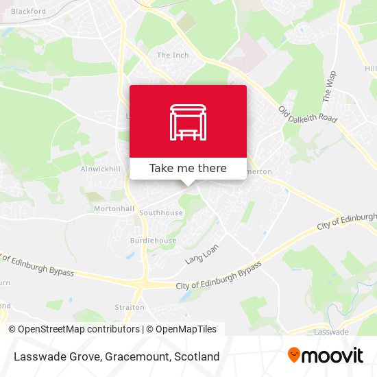 Lasswade Grove, Gracemount map